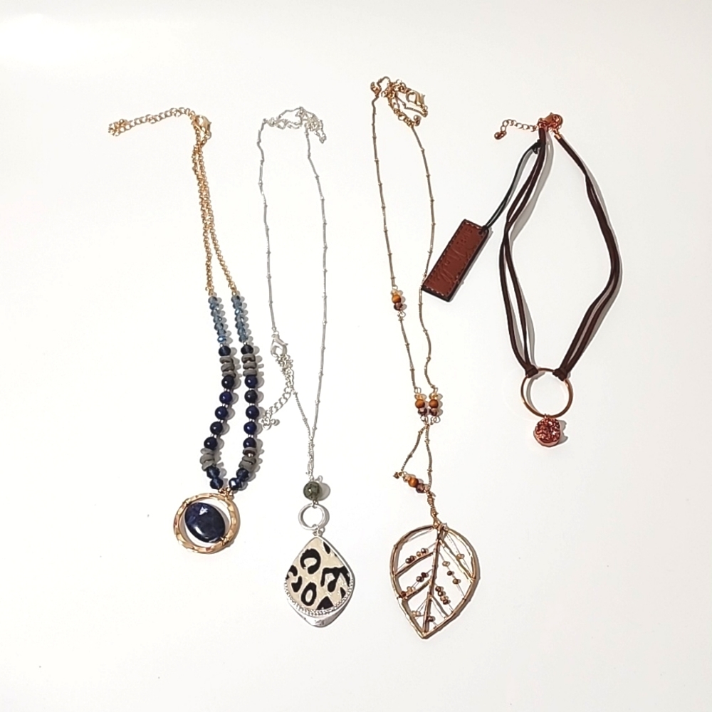 Simply Noelle Jewelry. Four necklaces. Set of jewelry. Accessories.